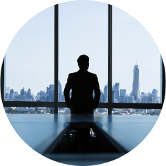 Person visualising his vision